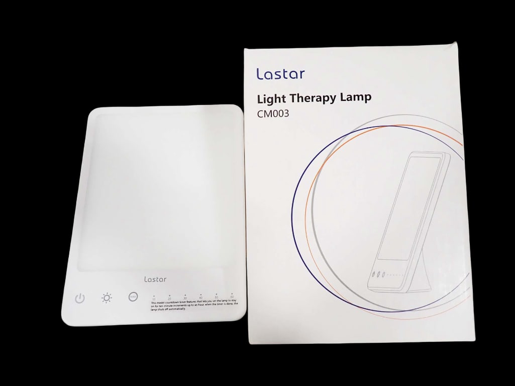Lastar Light Therapy Lamp CM003 New in Box: Lastar Light Therapy Lamp CM003 New in Box All pictures are considered part of the description and should be examined carefully by bidders. Live Auctioneers is now offering Live Shipping through t