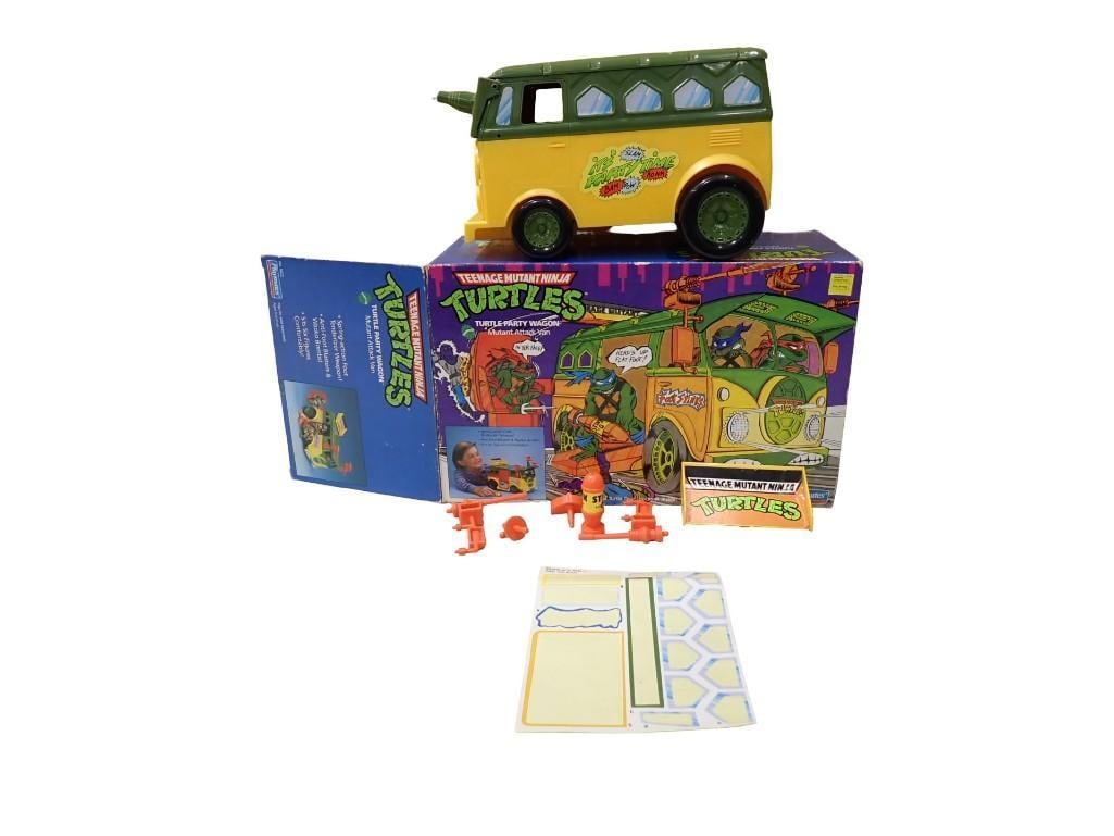 Vintage Playmates Teenage Mutant Ninja Turtles Party Wagon Mutant Attack Van in Original Box (1 of 8)