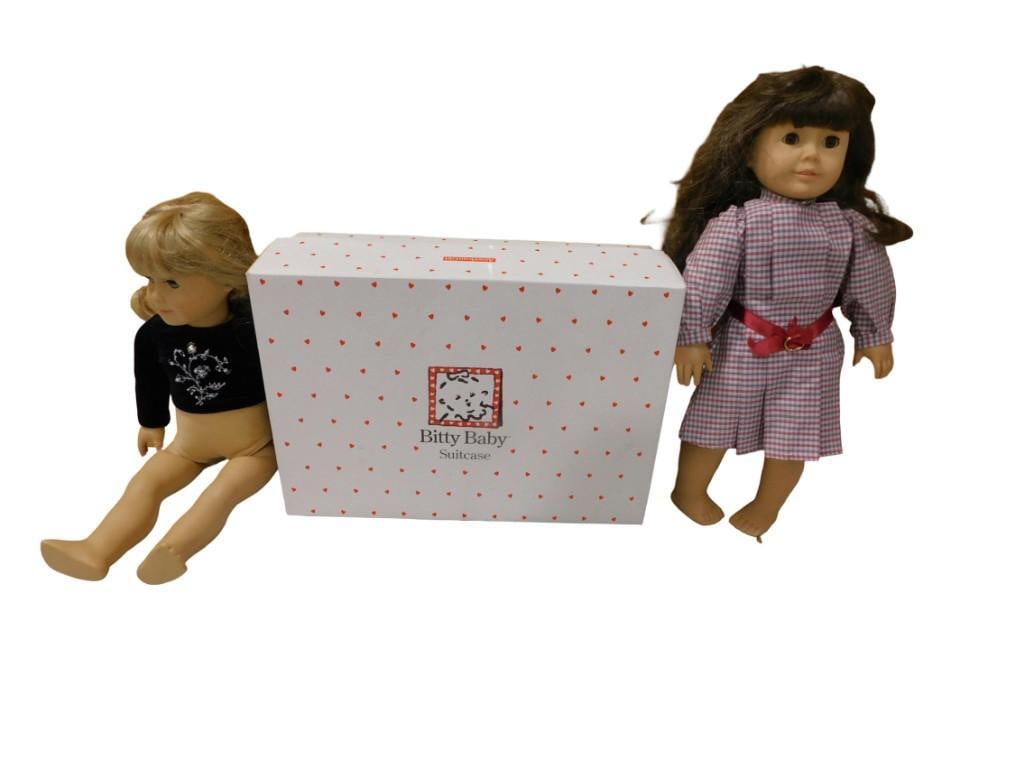 American Girl Doll Lot including Two Dolls, a Bitty Baby Suitcase and clothes / Accessories (1 of 5)