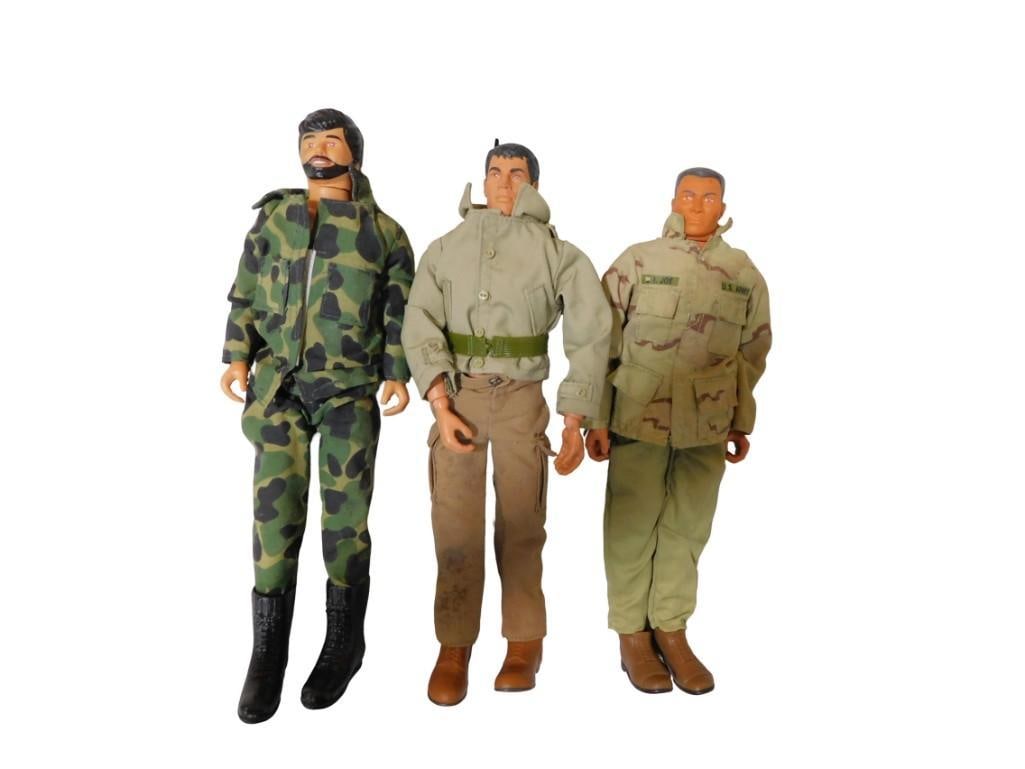 3 Vintage GI Joe 12" Action Figures (1 of 5)