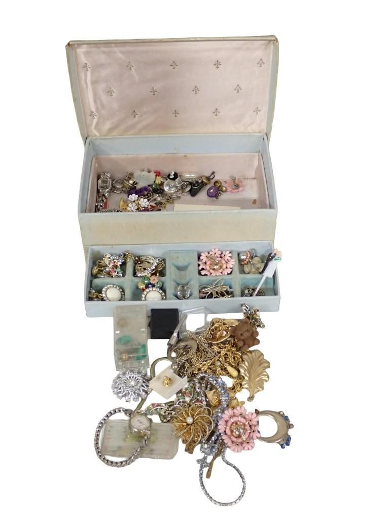 Jewelry Box full of assorted Costume Jewelry (1 of 10)
