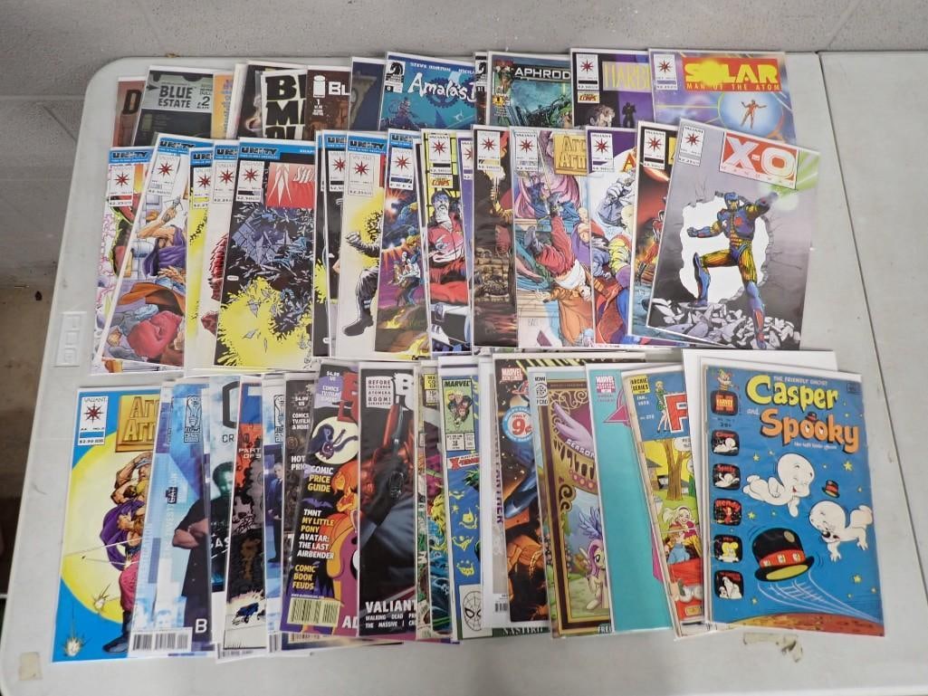 Comic Book Lot including X-O Manowar, Solar, Casper the Friendly Ghost, Archie, CSI, Bleeding Cool (1 of 5)