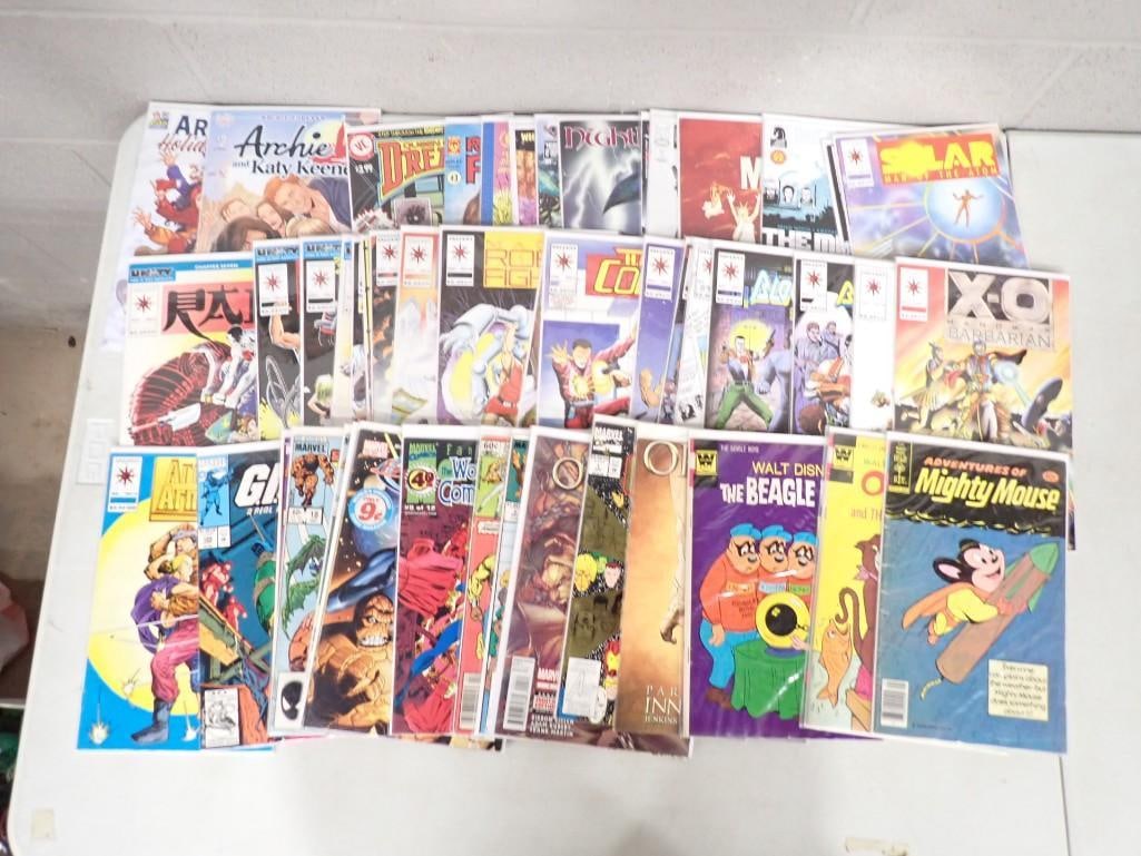 Assorted Comic Books including Mighty Mouse, Walt Disney, X-O, Solar, GI Joe, Alf, X-Men, Infinity: Assorted Comic Books including Mighty Mouse, Walt Disney, X-O, Solar, GI Joe, Alf, X-Men, Infinity Crusade, Origin, etc. All pictures are considered part of the description and should be examined care