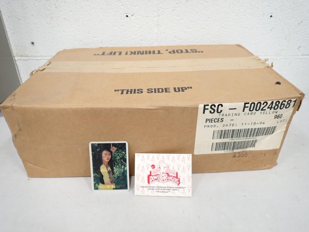 Case of 960 Yellow Saban's Mighty Morphin Power Rangers Magic Action Trading Cards Yellow Ranger: Case of 960 Yellow Saban's Mighty Morphin Power Rangers Magic Action Trading Cards Yellow Ranger All pictures are considered part of the description and should be examined carefully by bidders. Live A