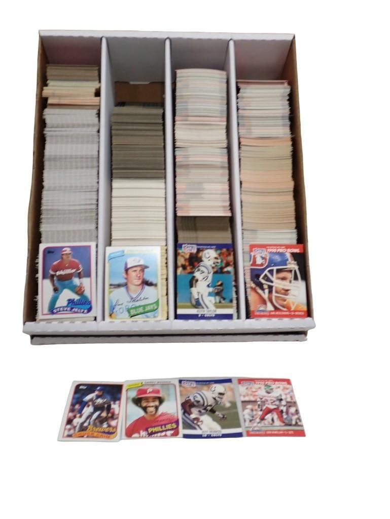 Lot of Sports Cards incl Football Cards, Baseball Cards, Etc: Lot of Sports Cards incl Football Cards, Baseball Cards, Etc All pictures are considered part of the description and should be examined carefully by bidders. Live Auctioneers is now offering Live Sh