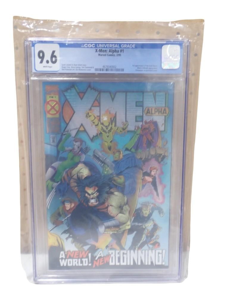 X-Men: Alpha #1 Marvel Comics 2/95 CGC Graded 9.6 White Pages Comic Book (1 of 3)