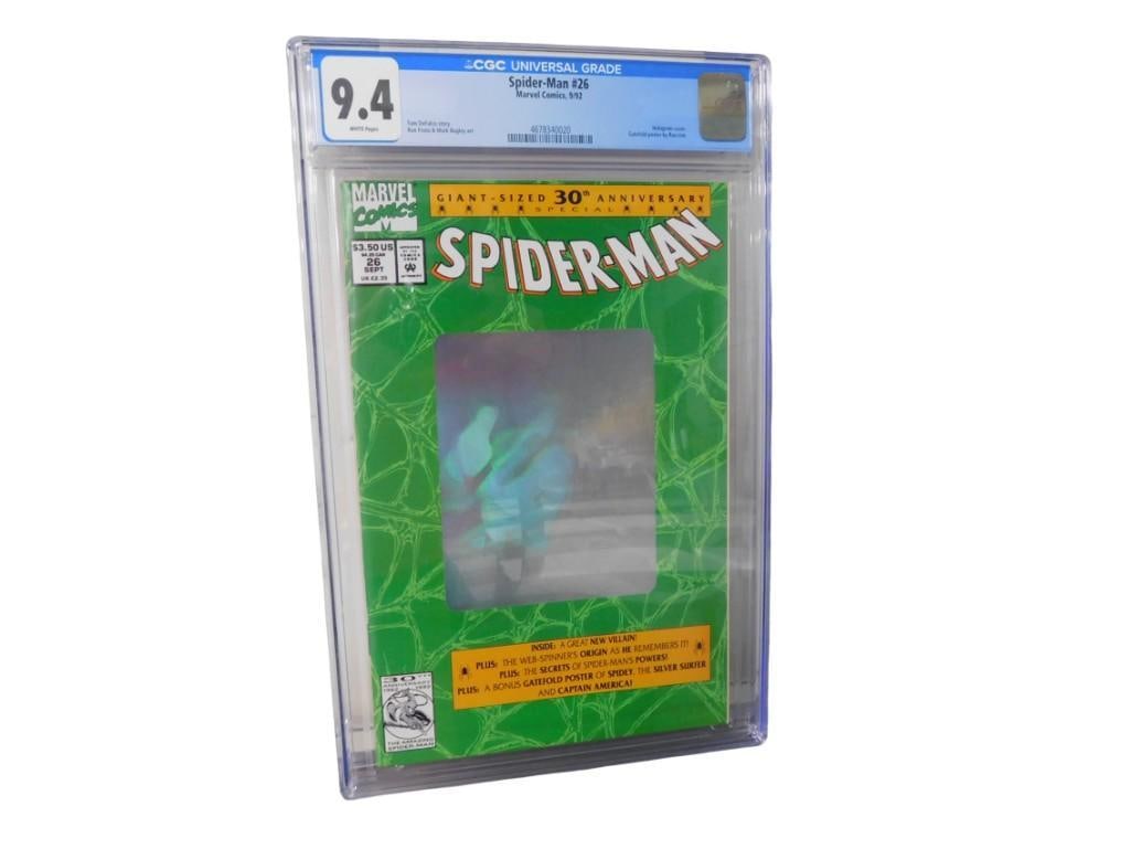 Spider-Man #26 CGC Graded 9.4 White Pages Comic Book Marvel Comics, 9/92 (1 of 10)