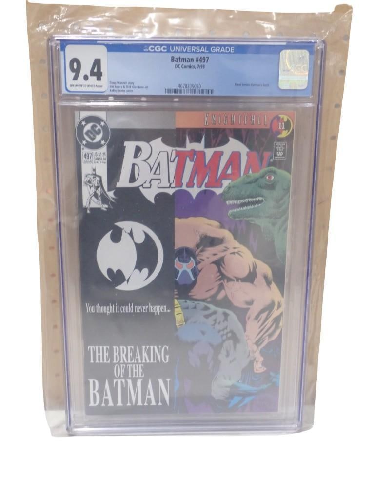 Batman #497 DC Comics 7/93 CGC Graded 9.4 Off White to White Pages Comic Book (1 of 3)