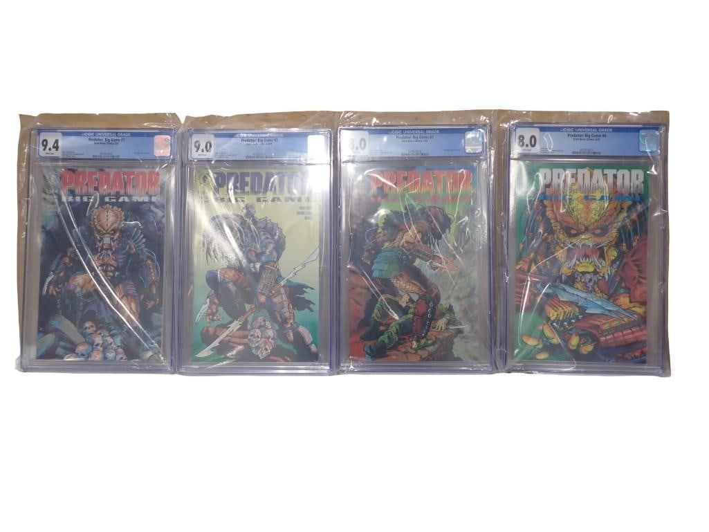 Predator: Big Game #1, #2, #3, #4 Dark Horse Comics All CGC Graded Comic Books from 1991 (1 of 11)