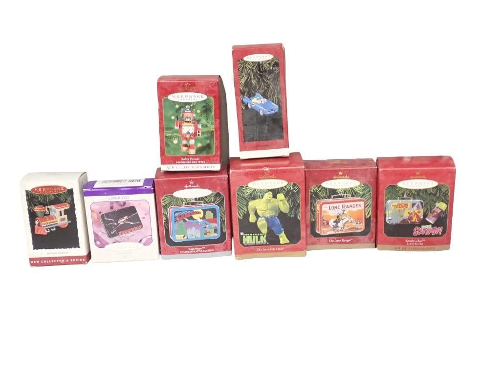 Lot of Hallmark Keepsake Ornaments incl Scooby Doo, The Lone Ranger, Incredible Hulk, (1 of 6)