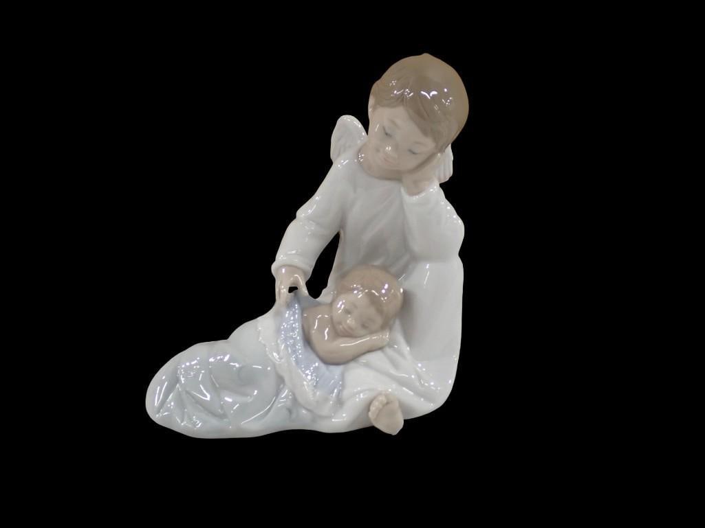 2003 Lladro "My Guardian Angel" Blue Porcelain Figurine 010C6961 (1 of 7)