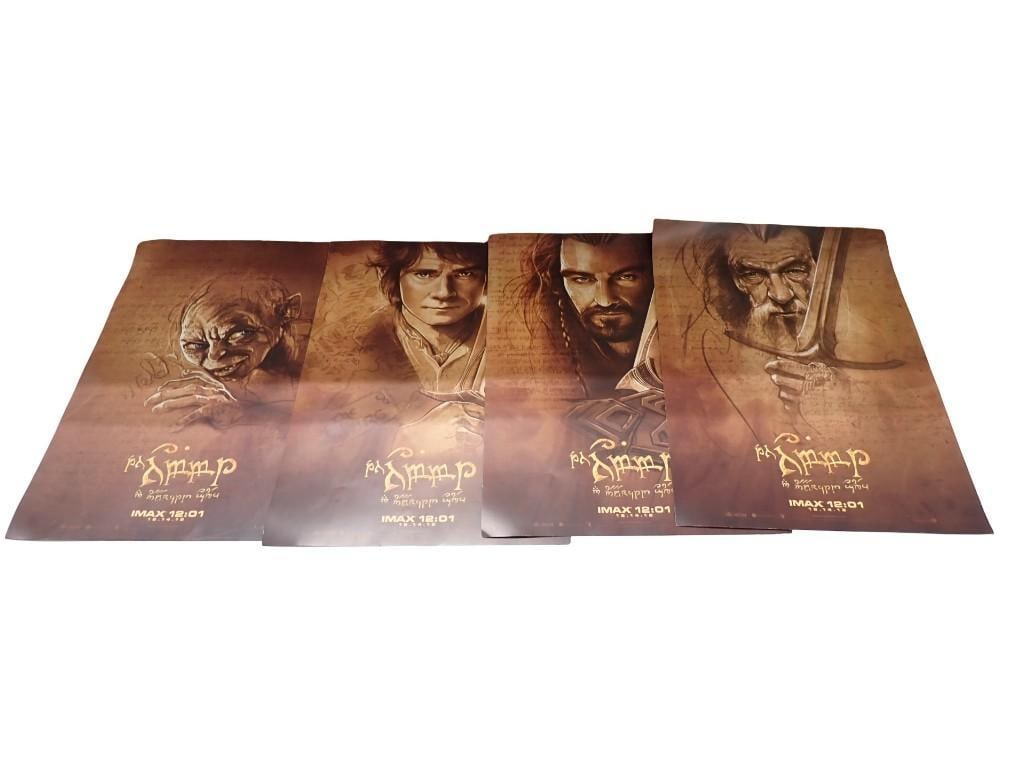 4 IMAX Original Promo Posters The Hobbit: An Unexpected Journey 13 1/2" x 19": 4 IMAX Original Promo Posters The Hobbit: An Unexpected Journey 13 1/2" x 19" All pictures are considered part of the description and should be examined carefully by bidders. Live Auctioneer