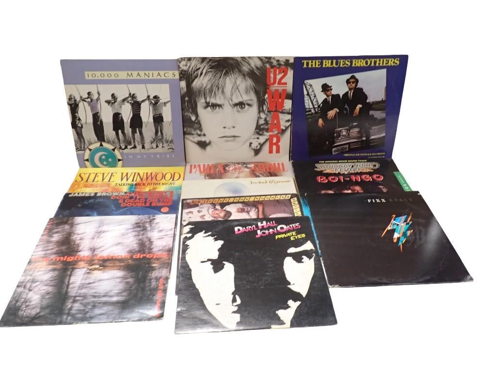 Vinyl Records 33 RPM Lps incl U2 War 1983, The Fixx React '87, Sinead O'Connor '87, (1 of 6)