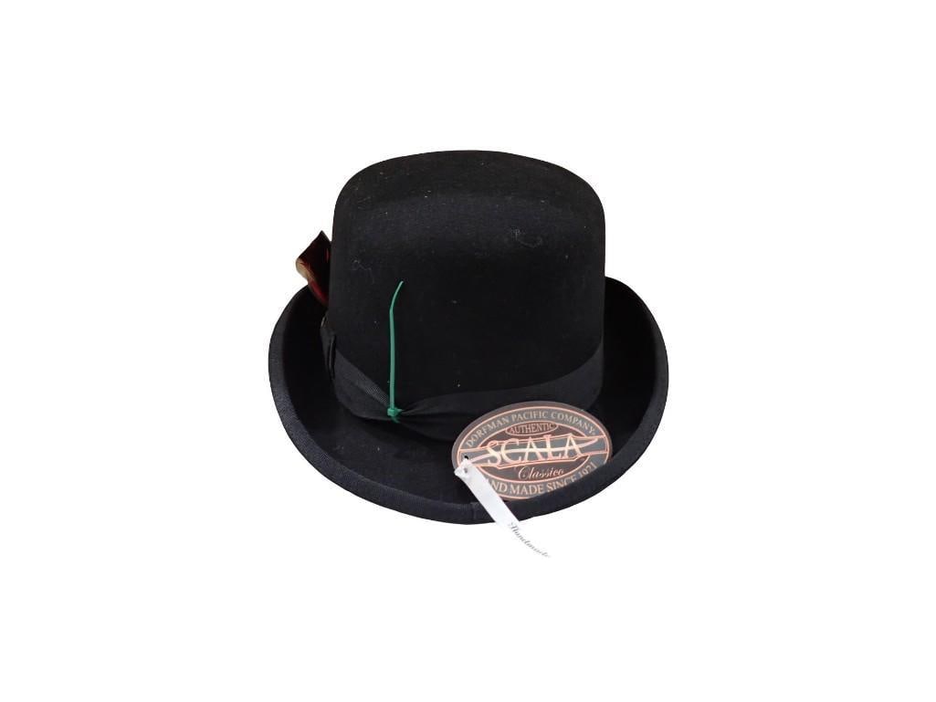 Scala Wool Felt Derby or Bowler Hat with Original Tag Size XL Dorfman Pacific Company (1 of 10)