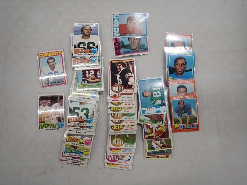 Vintage Football Trading Cards including 1970's: Vintage Football Trading Cards including 1970's All pictures are considered part of the description and should be examined carefully by bidders. Live Auctioneers is now offering Live Shipping