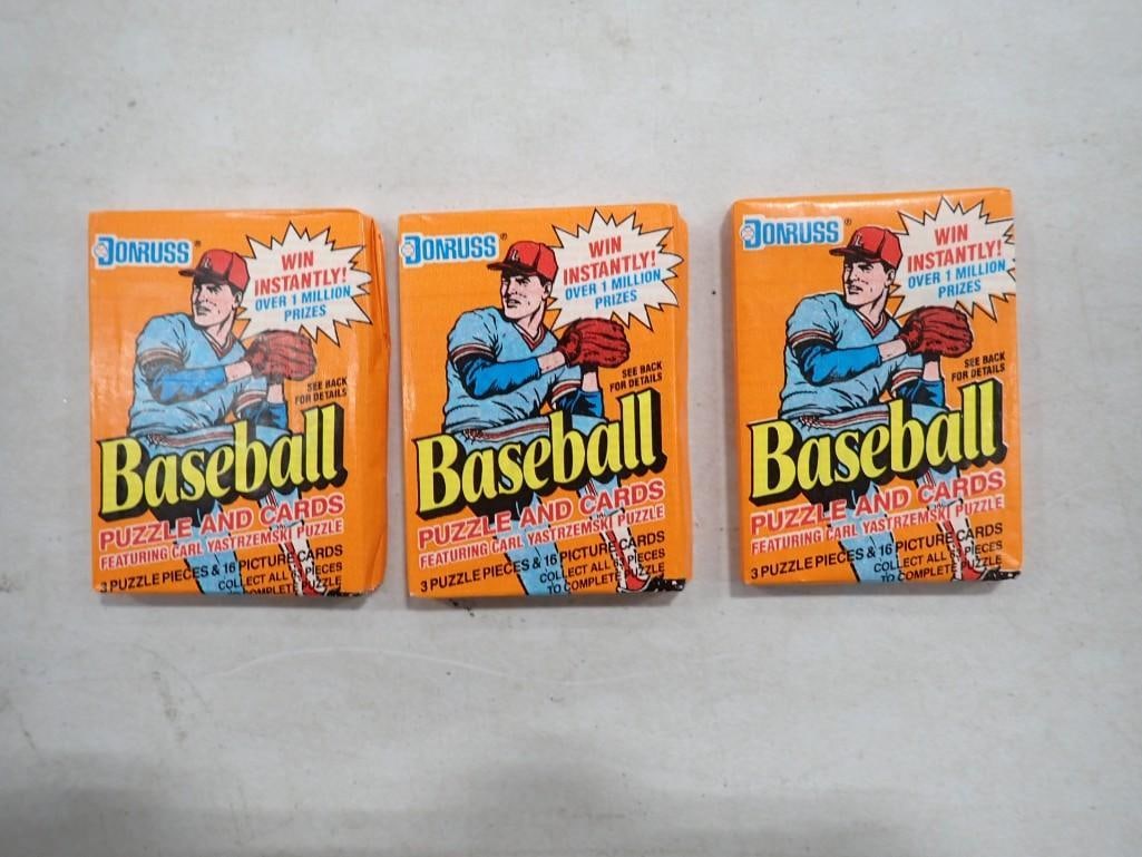 3 Sealed Packs of Vintage Donruss 1990 Baseball Cards (1 of 4)