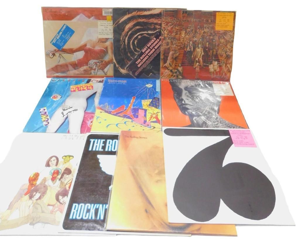 Lot of 10 Rolling Stones Vinyl Records - All in pretty good shape and will all play through (1 of 4)