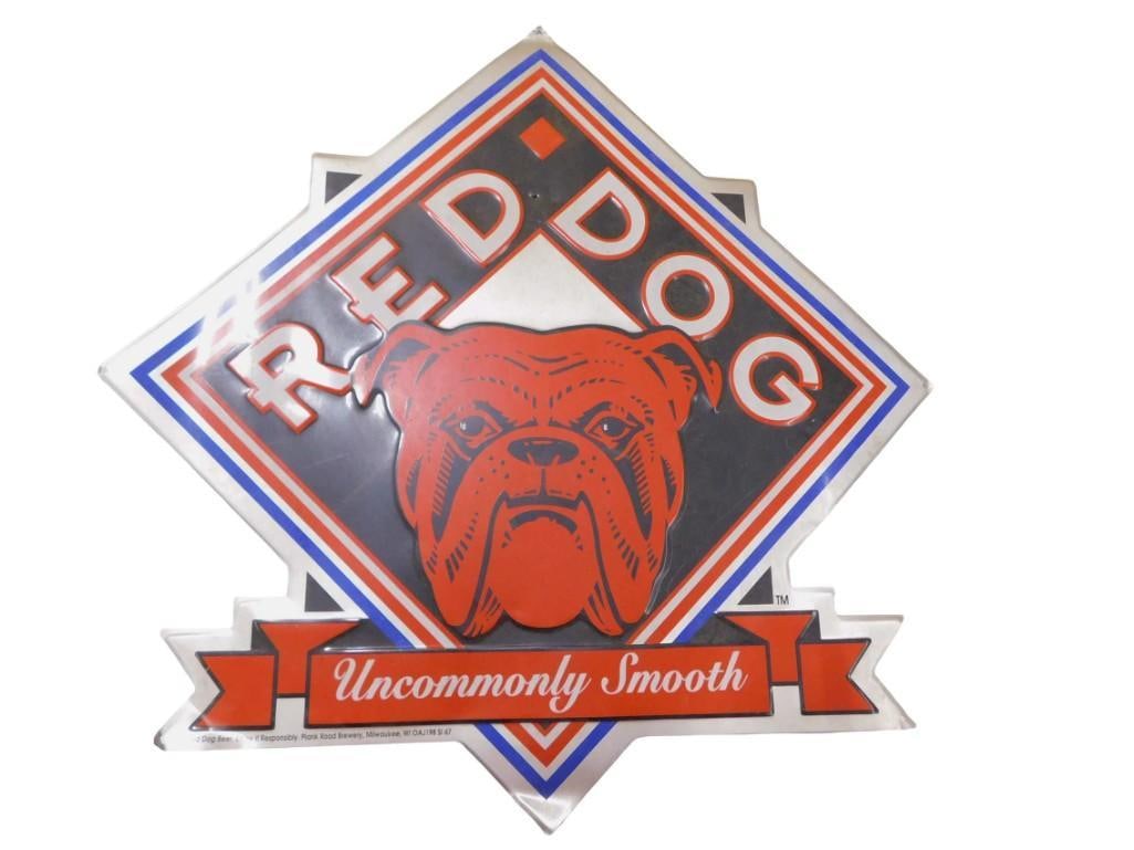 Red Dog Beer or Bar Metal Sign (1 of 5)