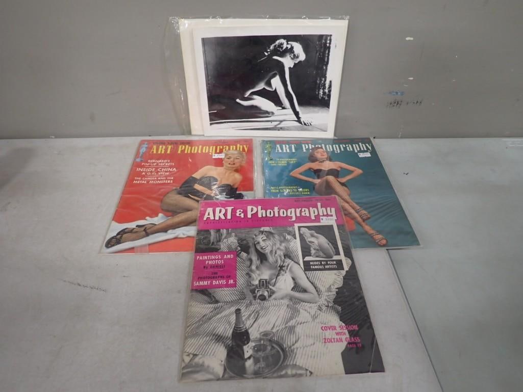 Vintage Spicy Magazines - Art & Photography, and Black and White Print: Vintage Spicy Magazines - Art & Photography, and Black and White Print All pictures are considered part of the description and should be examined carefully by bidders. Live Auctioneers is now offe