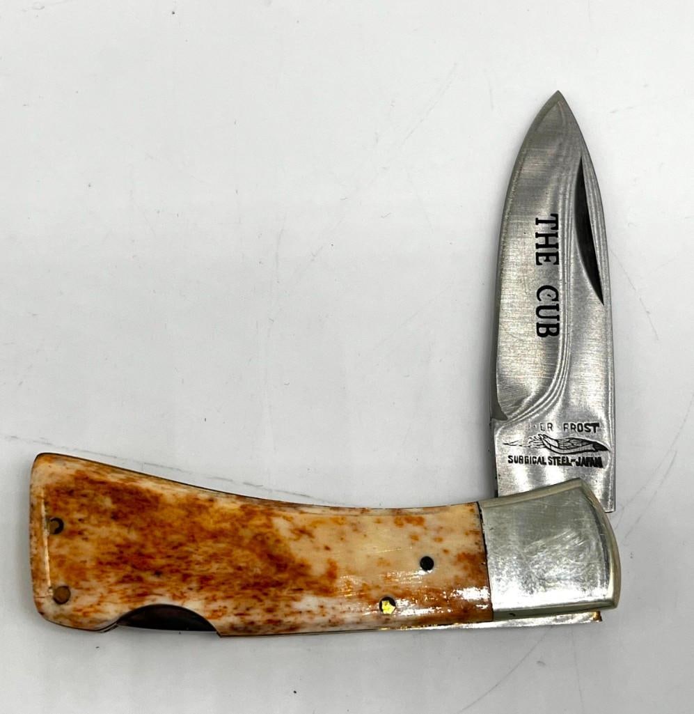 Parker Frost The Cub PA-3 single blade knife lockback (1 of 4)