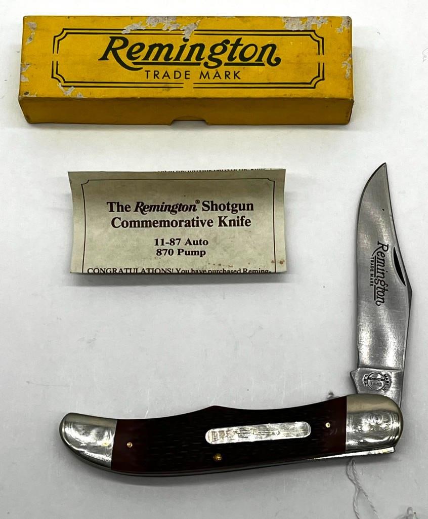 Remington R870 Pocket Knife 1187 Auto 870 Pump 1990 Vintage in Original Box Never Used (1 of 6)