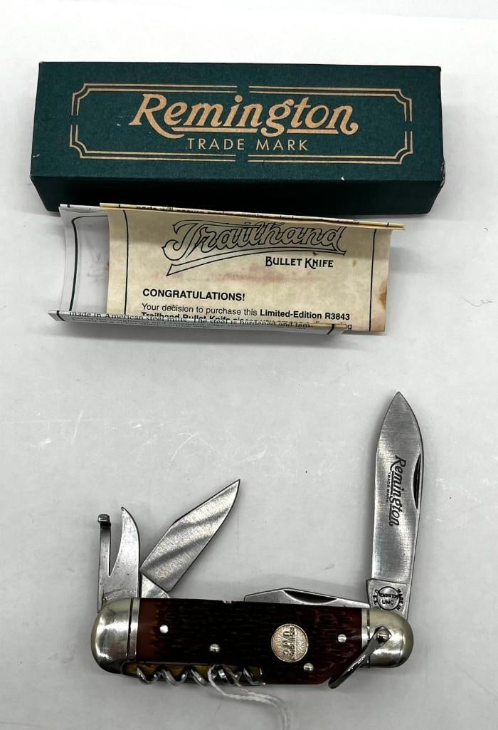 Remington R-3843 Trailhand Bullet Pocket Knife Camping UMC Vintage in Original Box with Paperwork (1 of 5)