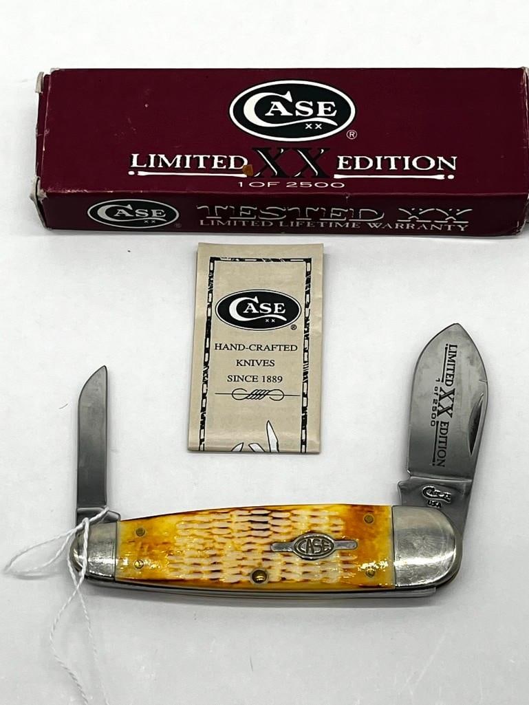 Case XX 6270 ssm 2 Blade pkt Brnt Folding Knife 1 of 2500 Limited Edt New in Box with Papers (1 of 6)