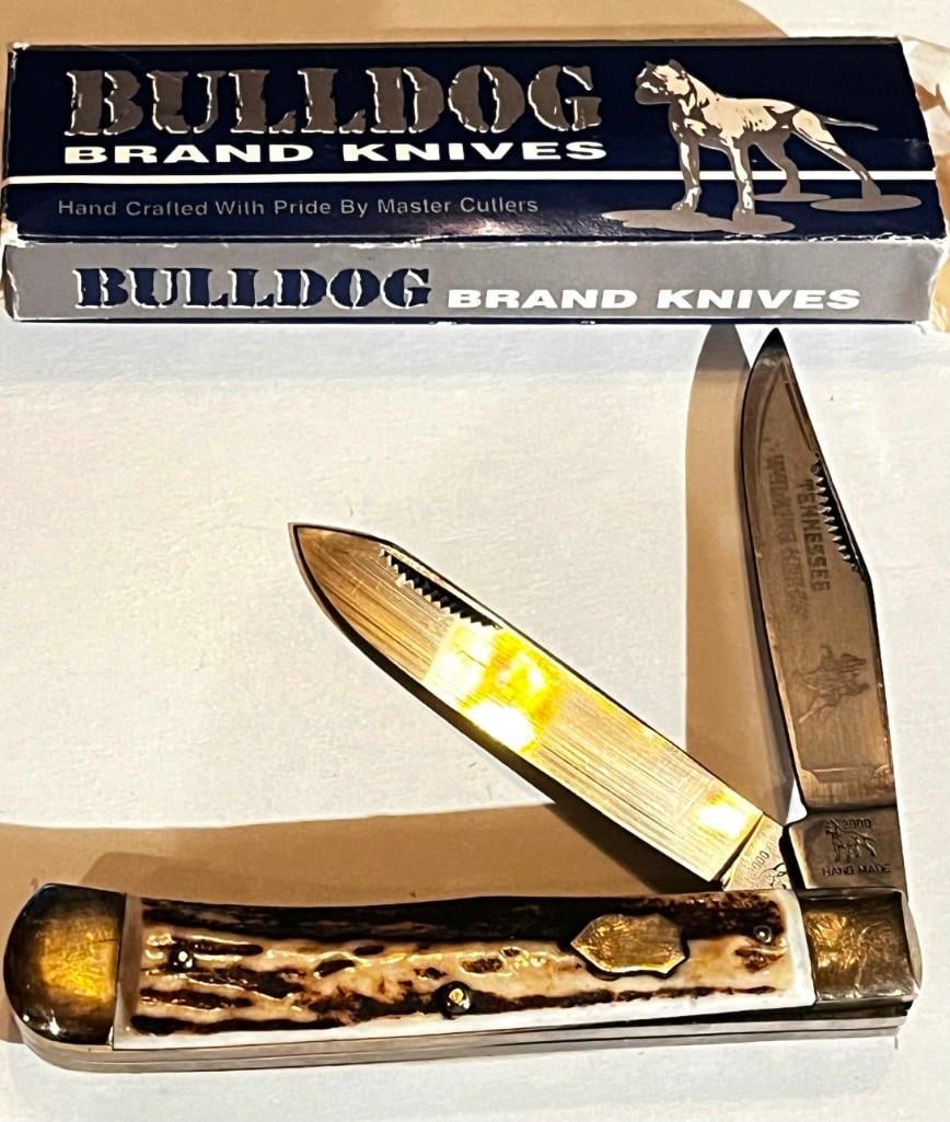 Bulldog brand Tennessee Walking Horse Solingen Germany 2 Blade Pocket Knife (1 of 7)
