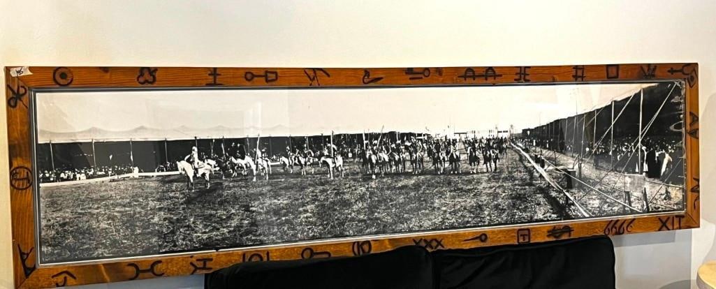 Buffalo Bill Cody Wild West Show Panoramic Photo Custom Framed Reprint (1 of 6)