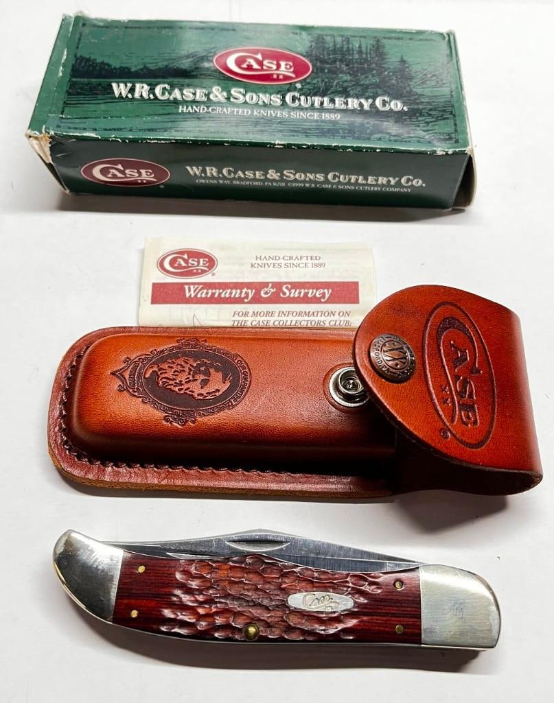 W.R. Case & Sons 6265 Ss Brown Huntin 2 Blade Pocket Folding Knife (1 of 8)
