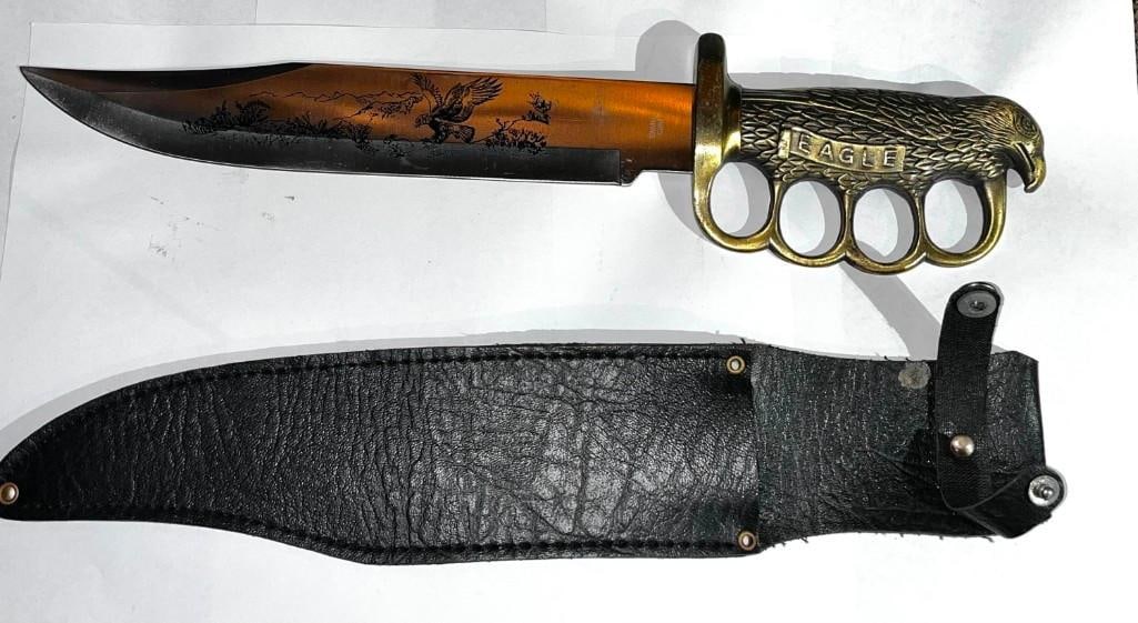 Brass Eagle Fighting 15" Knife (1 of 5)
