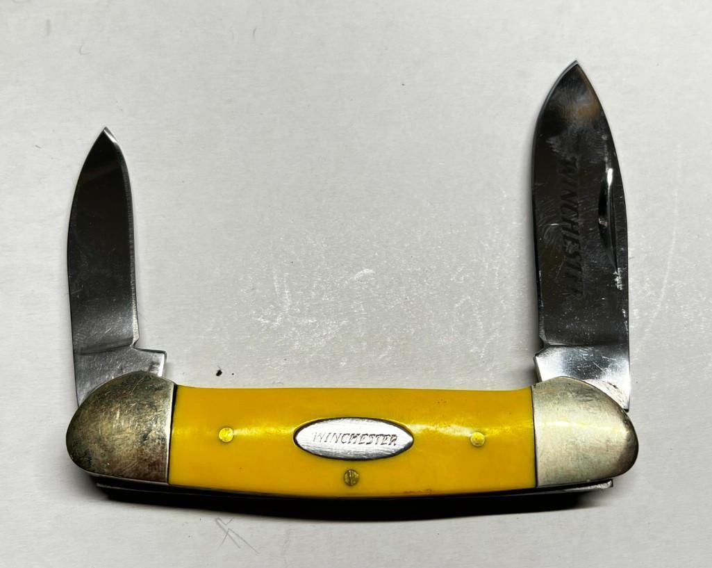 Vintage Winchester 2 Blade Pocket Knife Ss (1 of 6)