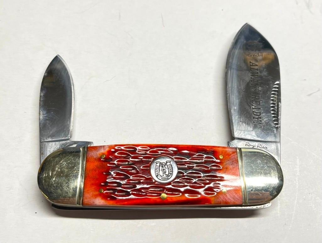 Rough Rider 440 Razor Sharp Always Ready Elephant Toe / Sunfish 2 Blade Pocket Knife (1 of 7)