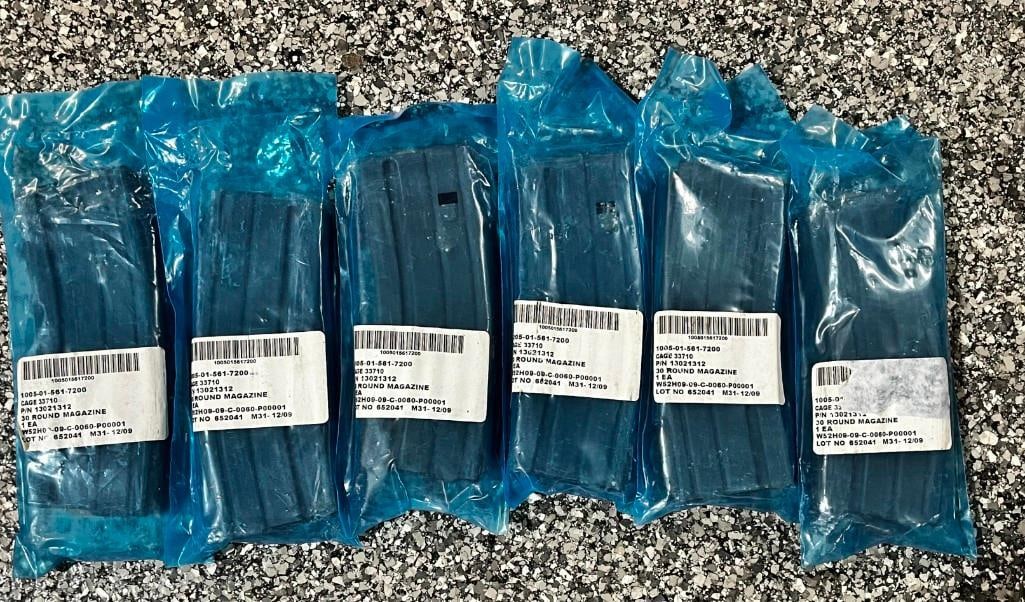 Lot Of 6 New Okay Industries M31 30 Round Magazine (1 of 3)