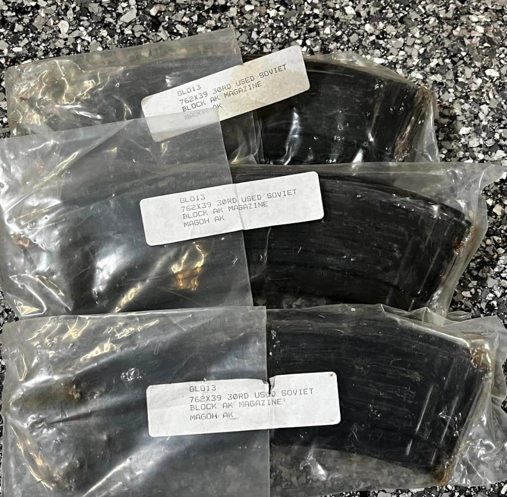 Lot Of 3 Soviet Surplus 762 X 39 - 30 Round Magazines (1 of 4)