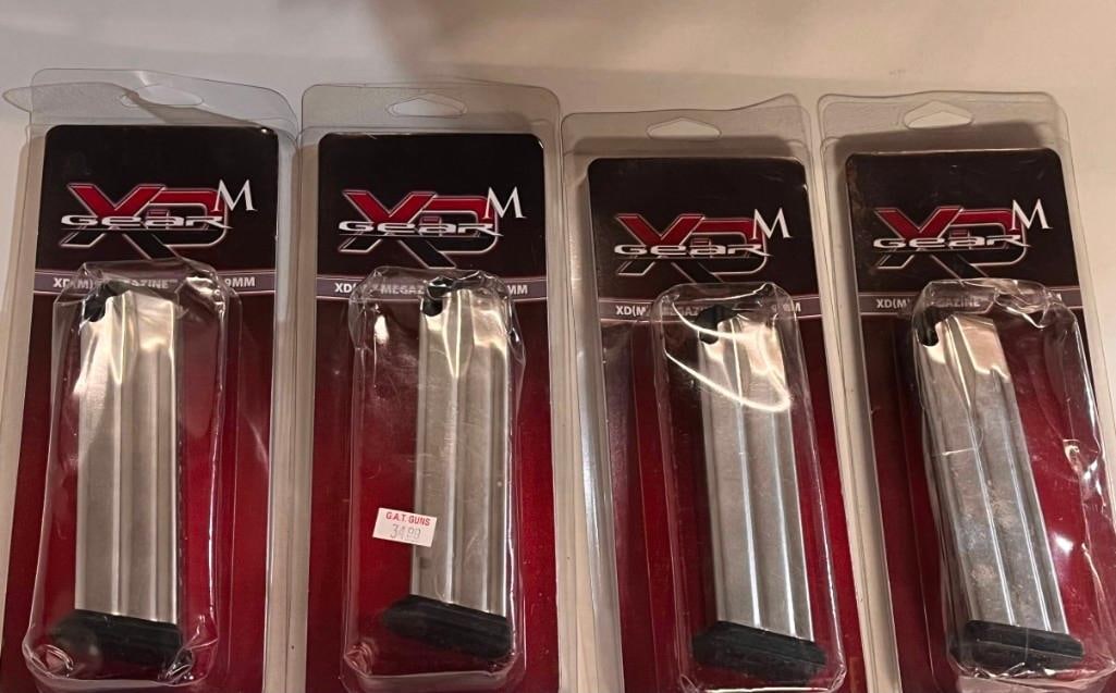 Lot Of 4 New Xc(M) 9mm Gun Magazine Magazine 19 Round (1 of 3)