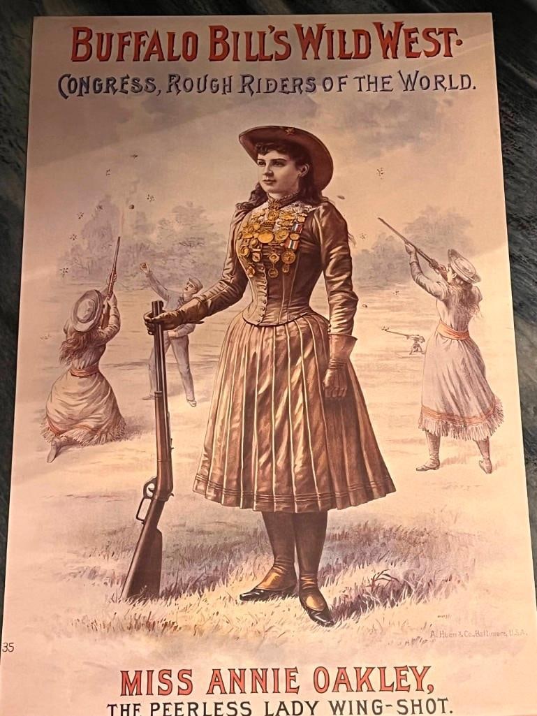 Lot Of 6 Buffalo Bills Wild West Posters, Annie Oakley (1 of 5)