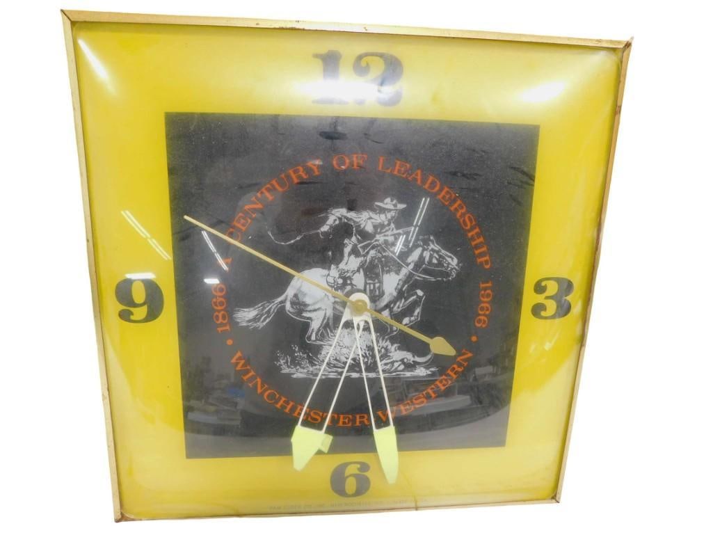 Vintage Winchester Wall Clock A Century of Leadership 1866 - 1966 Winchester Western (1 of 10)