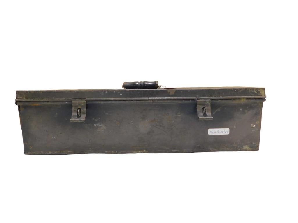 Vintage Winchester Tackle Box or Tool Box Metal with Wood Handle (1 of 14)