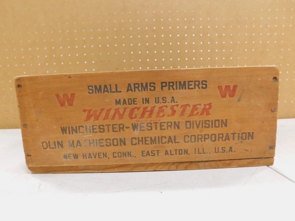 Vintage Winchester Ammunition Crate Wood Ammo Box: Vintage Winchester Ammunition Crate Wood Ammo Box All pictures are considered part of the description and should be examined carefully by bidders. Live Auctioneers is now offering Live Shipping throug