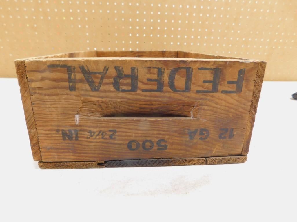 Vintage Federal Ammunition Crate Wood Ammo Box (1 of 7)