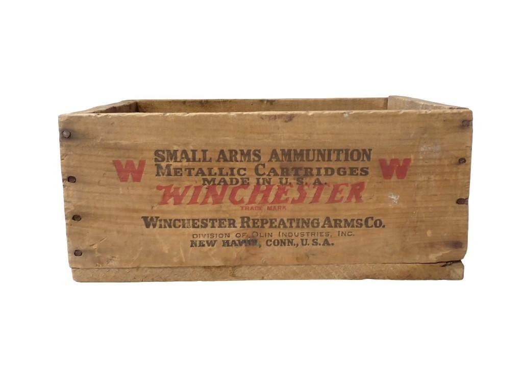 Vintage Winchester Ammunition Crate Wood Ammo Box (1 of 6)