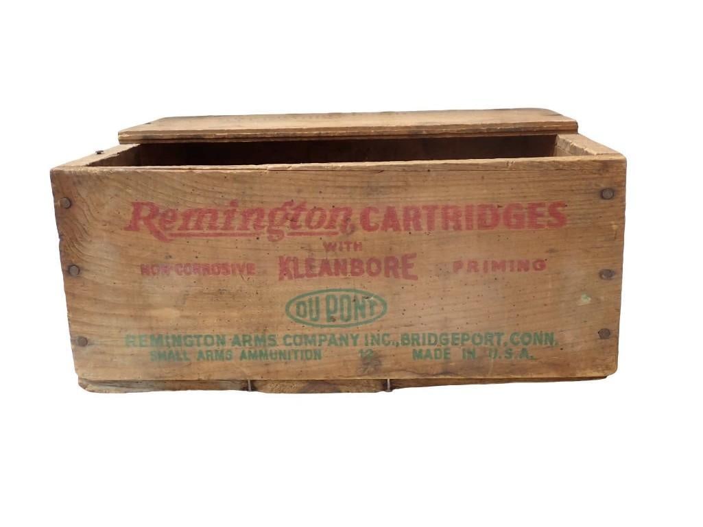Vintage Remington Ammunition Crate Wood Ammo Box (1 of 6)