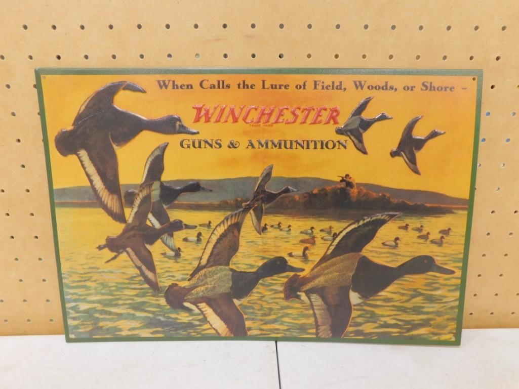 Winchester Guns & Ammunition Metal Sign (1 of 3)