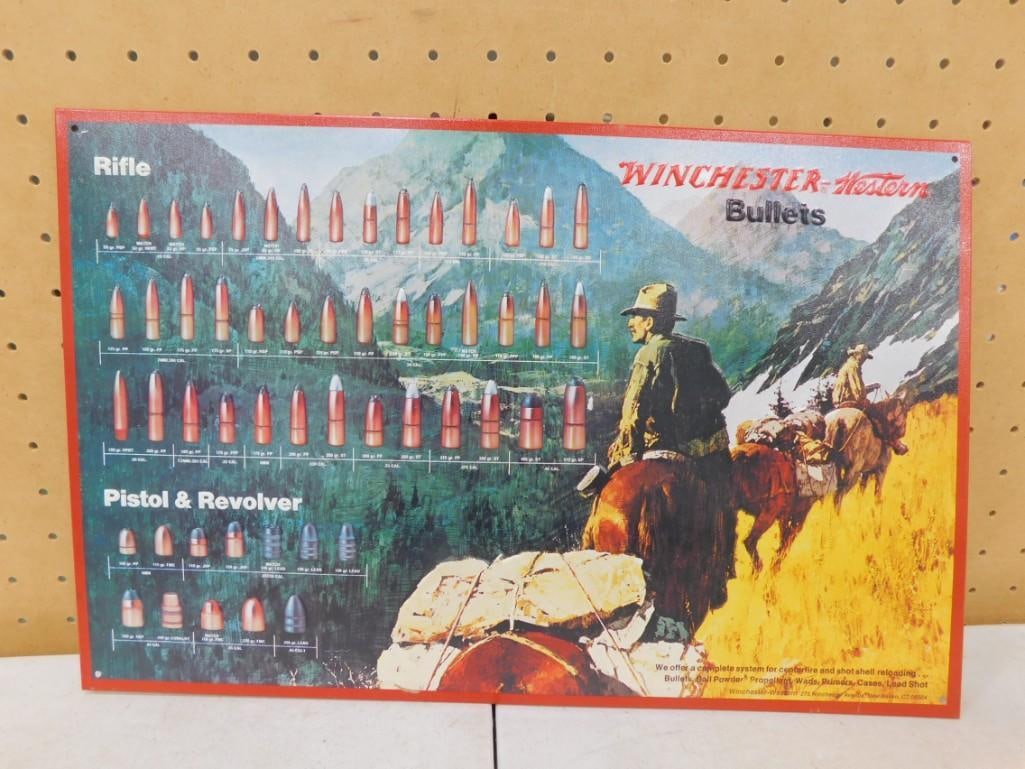 Winchester Western Bullets Metal Sign (1 of 4)