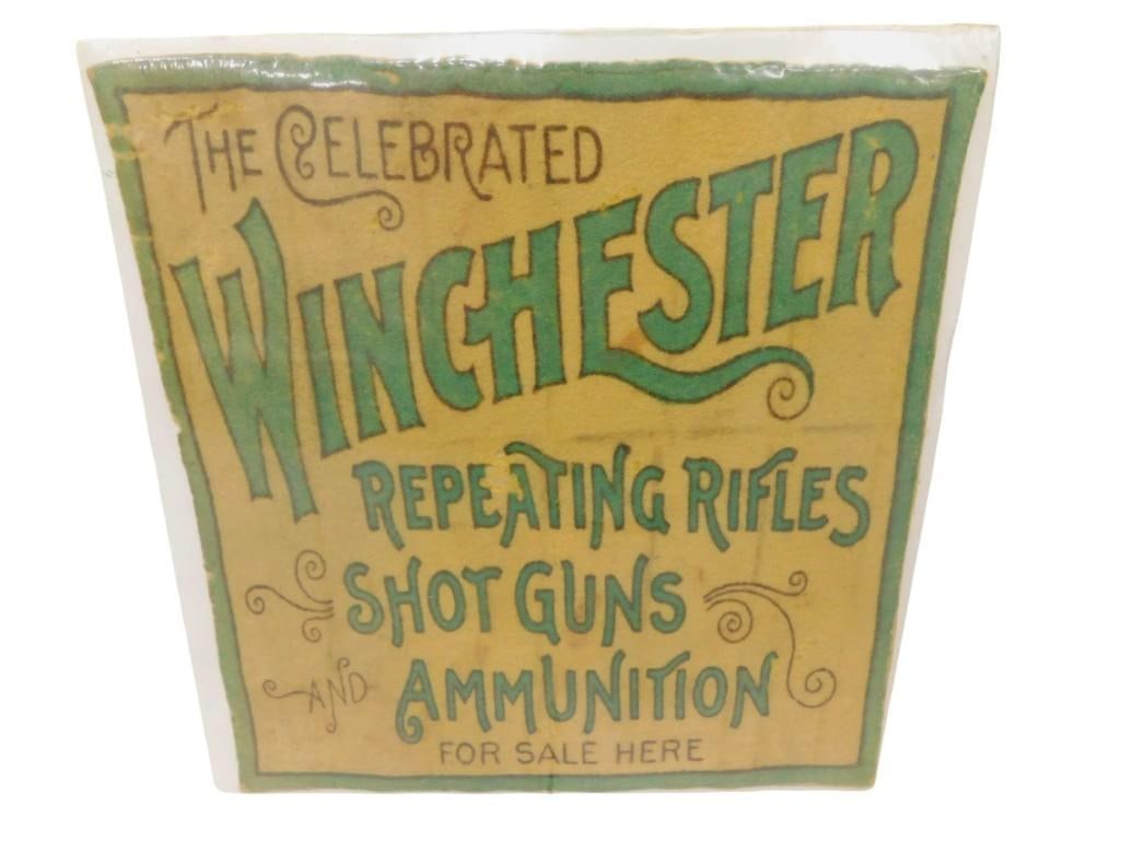 Vintage Winchester Felt Dealer Countertop Store Display 12" x 12" (1 of 3)