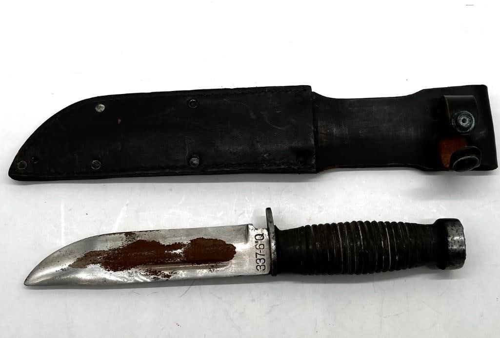 Vintage Case Xx 337-6" Q Quartermaster Wwii Era Combat Utility Knife W/Sheath (1 of 7)