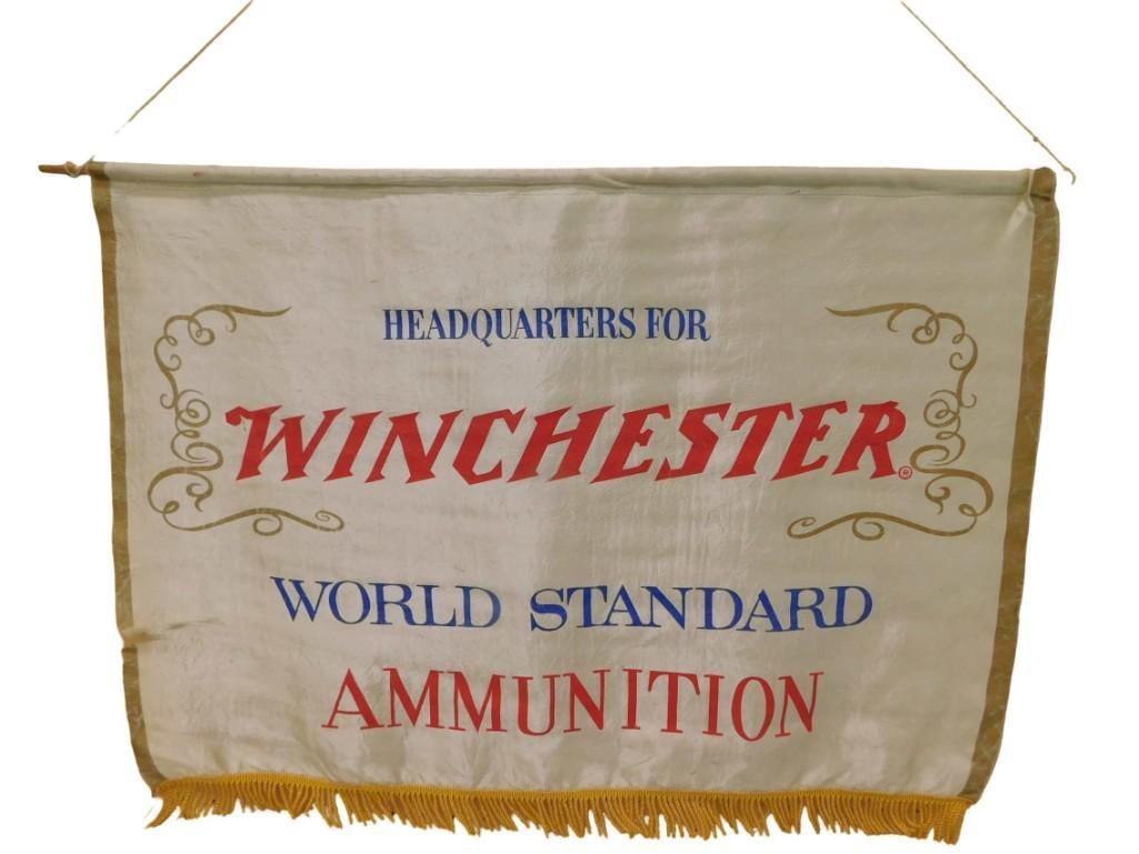 Headquarters For Winchester World Standard Ammunition Banner 28"x20" (1 of 3)