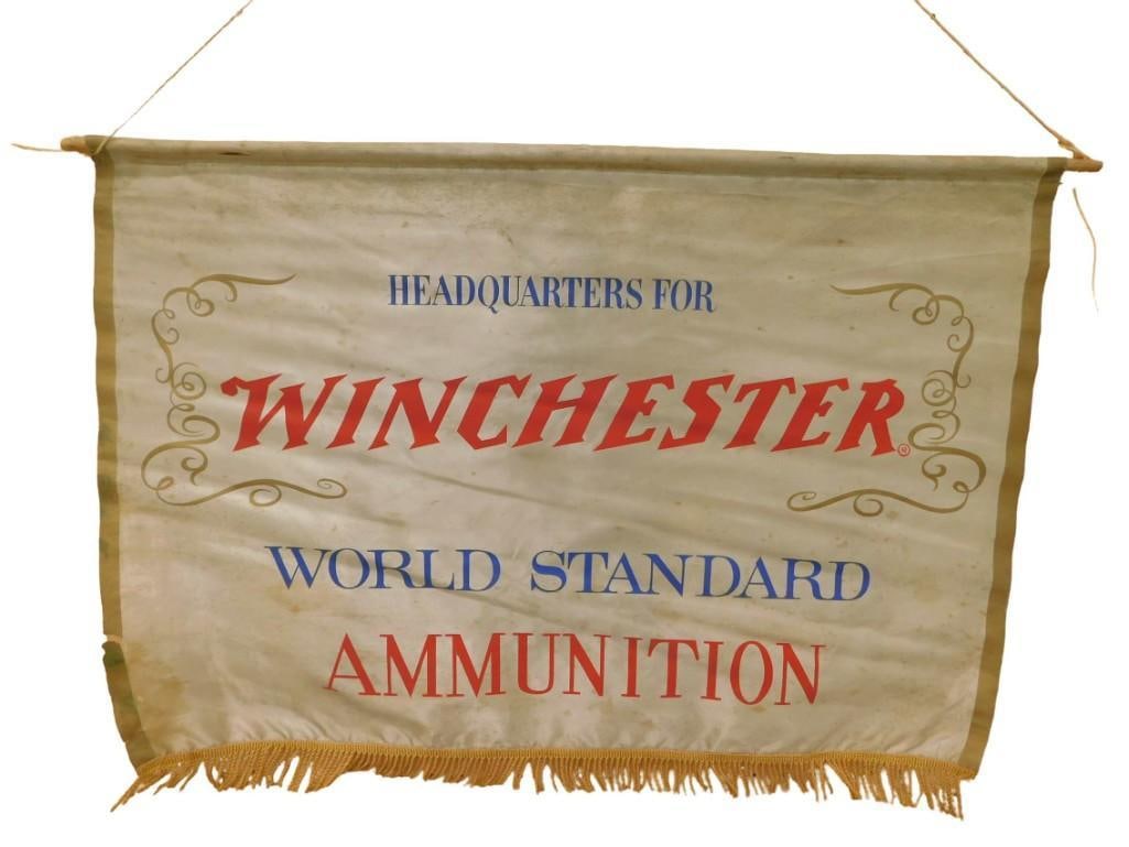 Headquarters for Winchester World Standard Ammunition Banner 28" x 20" (1 of 5)