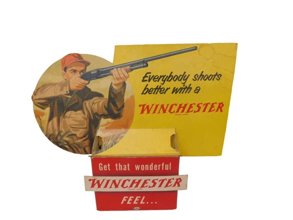 Vintage Winchester Cardboard Store Display "Everybody Shoots Better With a Winchester" (1 of 8)